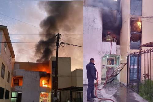Incendio en departamento de Metepec provoca la muerte de un hombre